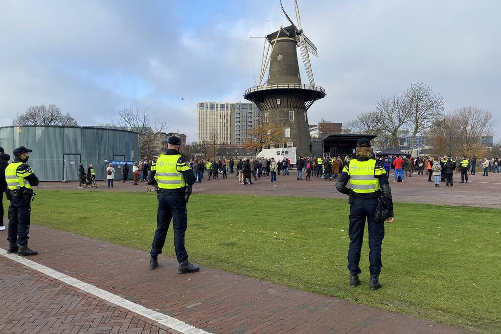 Demonstratie tegen corona vaccinaties
