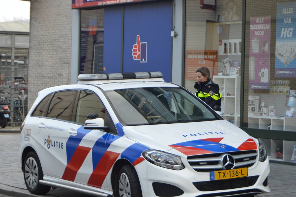 Overval op Vodafone winkel
