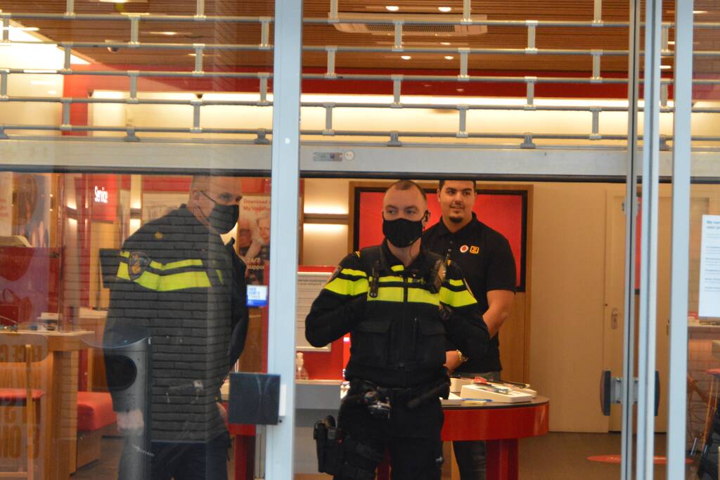 Overval op Vodafone winkel