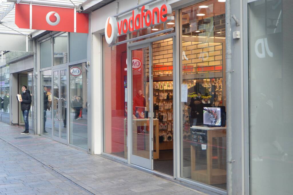 Overval op Vodafone winkel