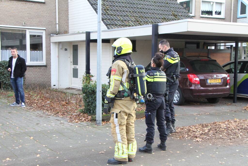 Brand in woning snel geblust