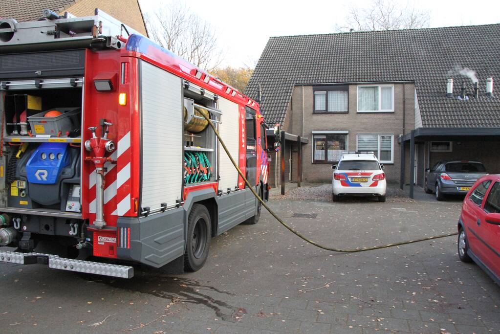 Brand in woning snel geblust