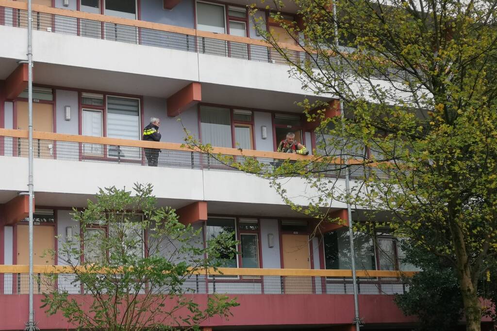 Brand in woning De Brugge-flat