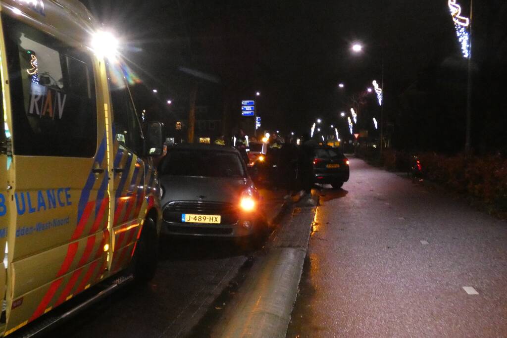 Voertuigen met elkaar in botsing