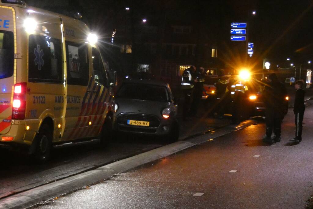 Voertuigen met elkaar in botsing