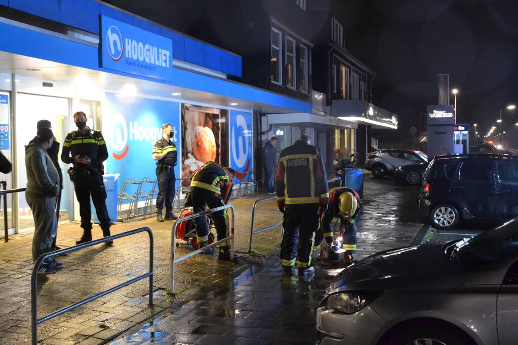Brand in supermarkt blijkt mistgenerator