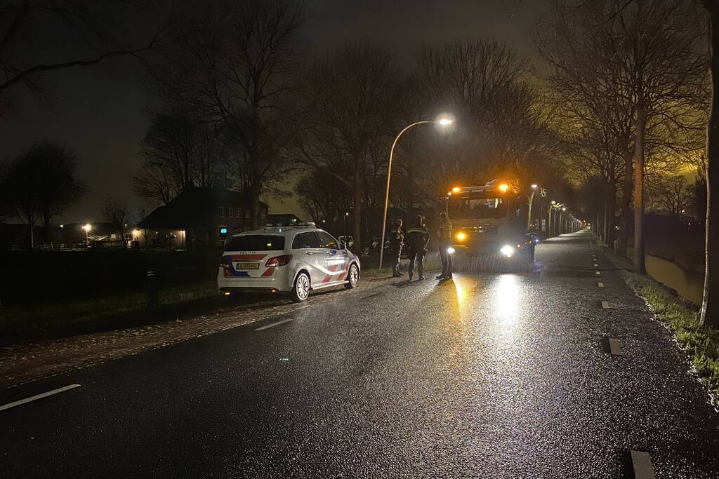 Bestuurder gaat er vandoor bij eenzijdig ongeval