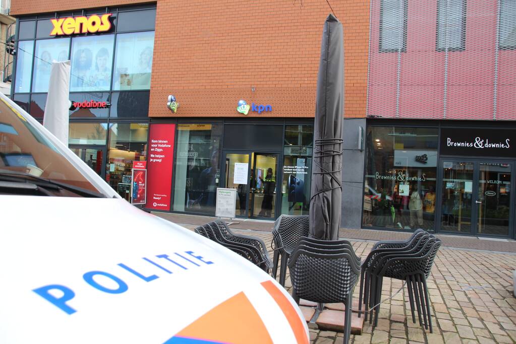 Overval op KPN-winkel Neringpassage