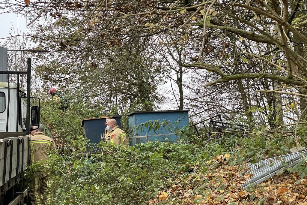 Politie vindt ondergrondse container met hennepkwekerij