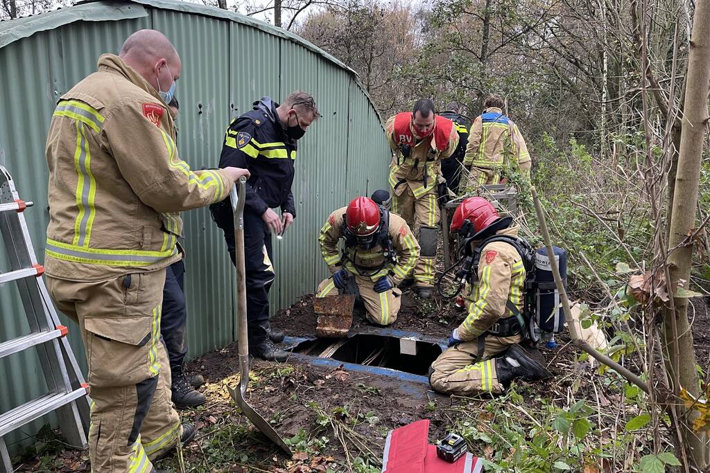 Politie vindt ondergrondse container met hennepkwekerij