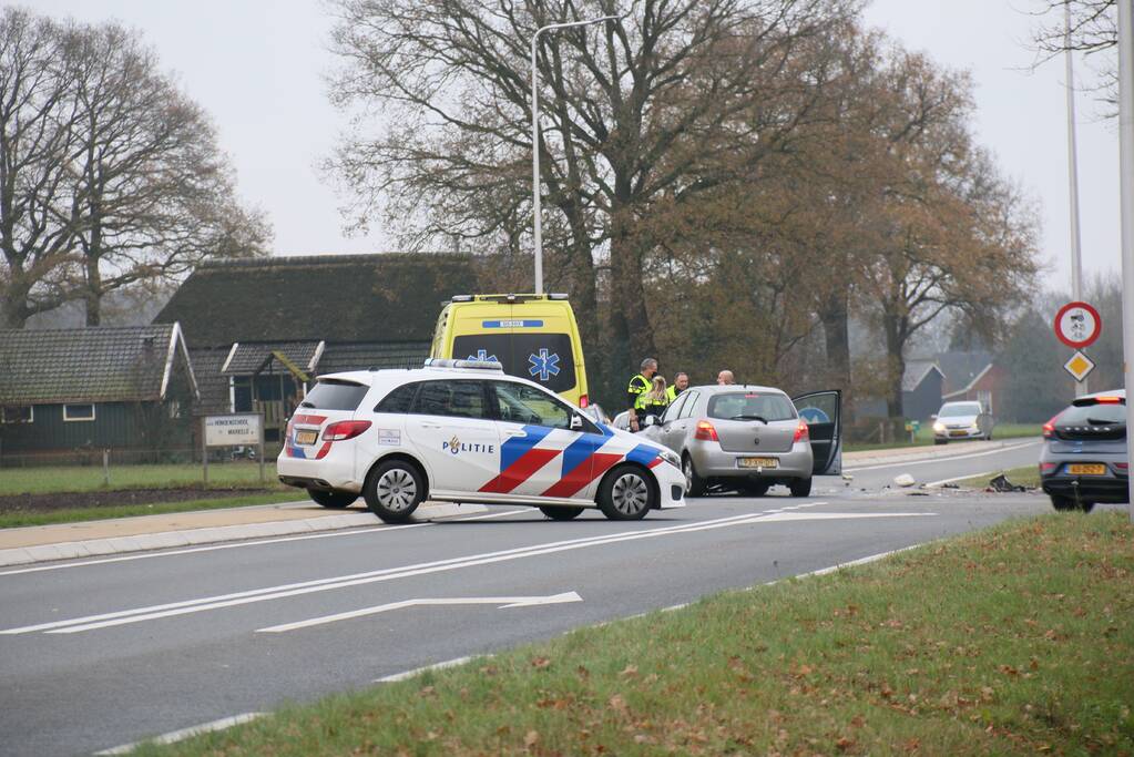 Ravage na botsing tussen twee voertuigen