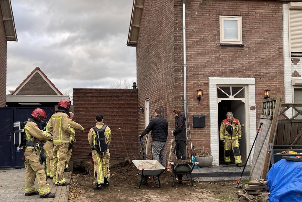 Gaslekkage ontstaan door graafwerkzaamheden