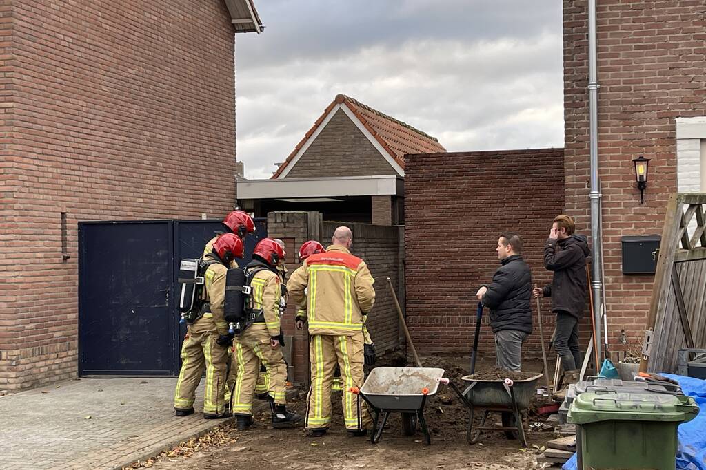 Gaslekkage ontstaan door graafwerkzaamheden