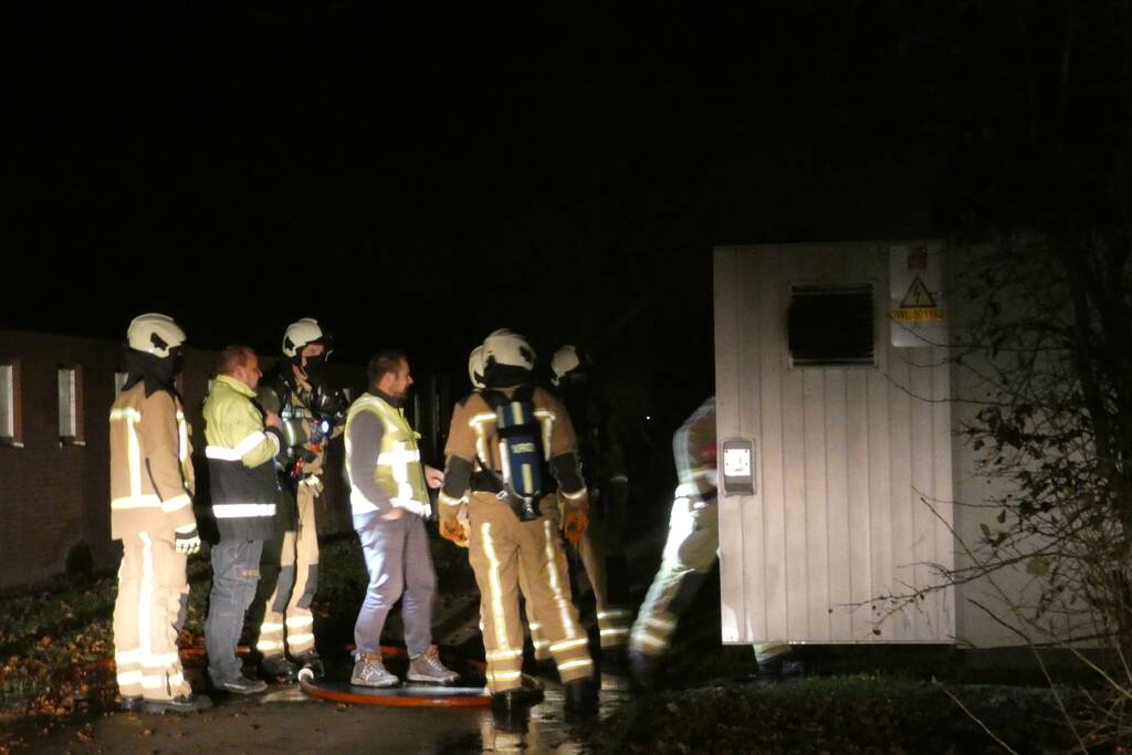 Brand in transformatorhuisje