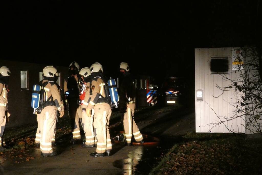 Brand in transformatorhuisje