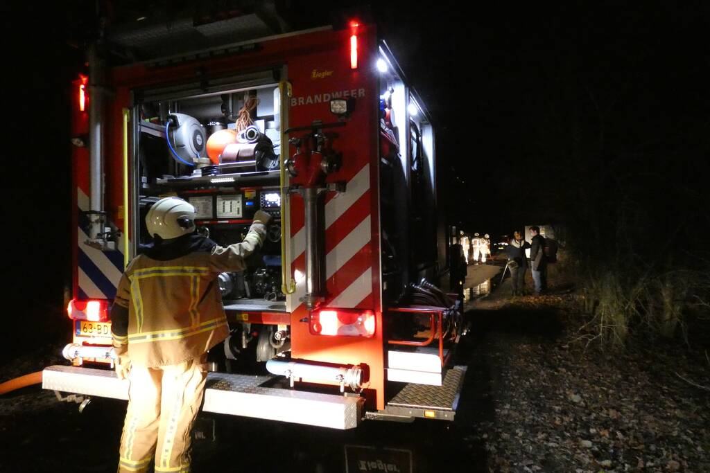 Brand in transformatorhuisje