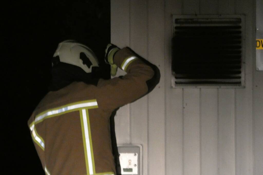 Brand in transformatorhuisje