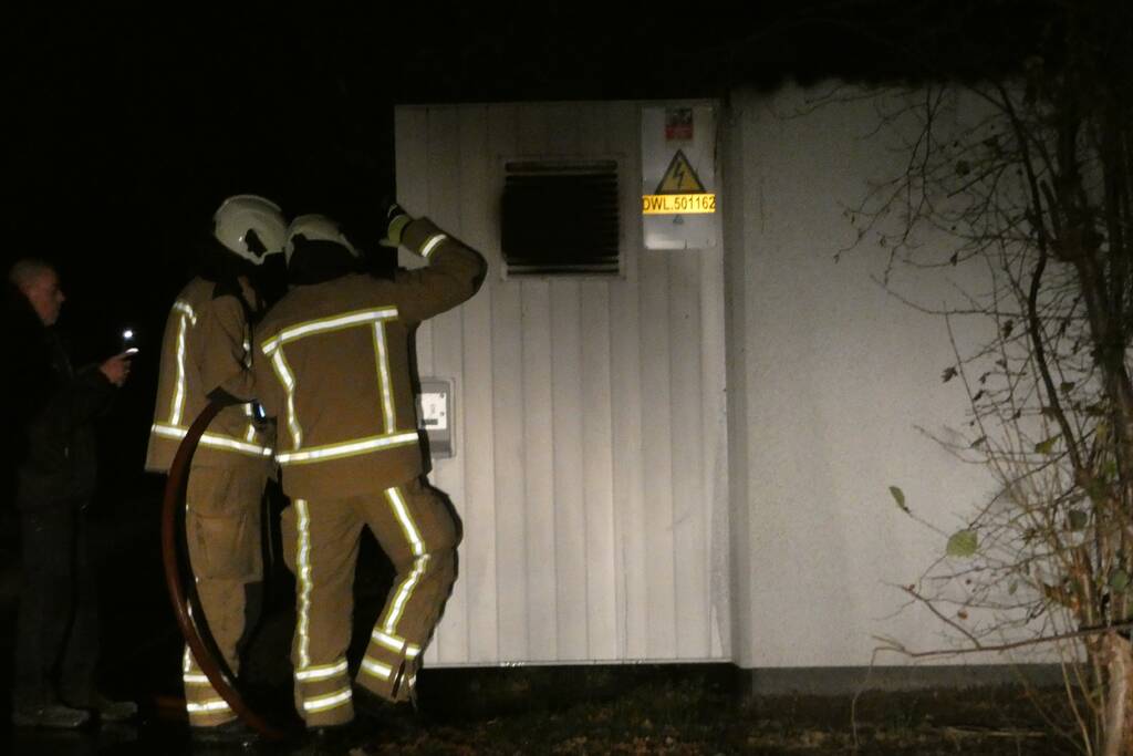 Brand in transformatorhuisje