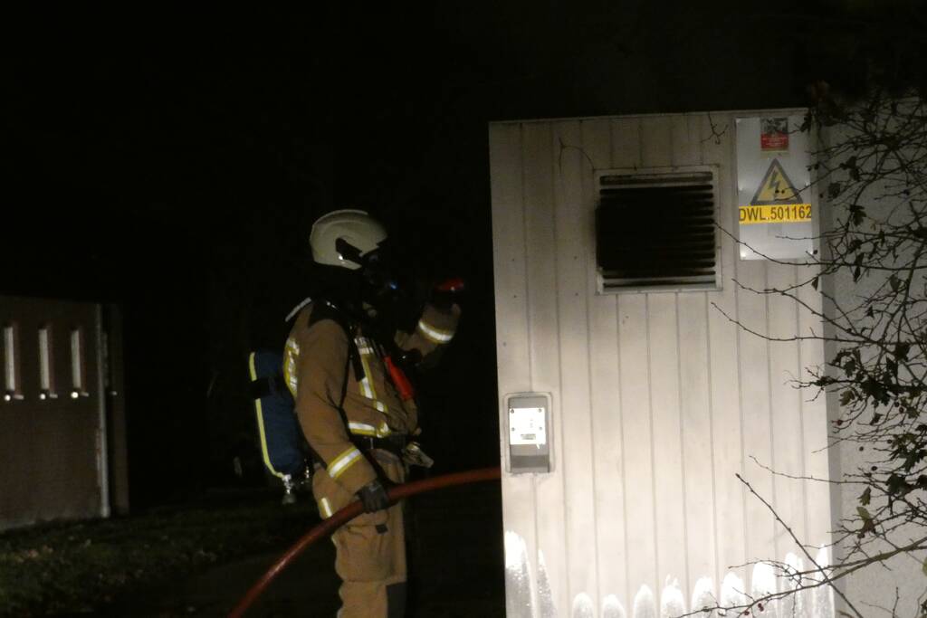 Brand in transformatorhuisje