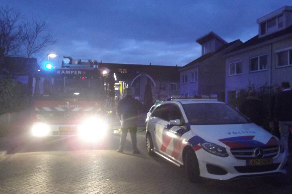 Damp zorgt voor melding woningbrand