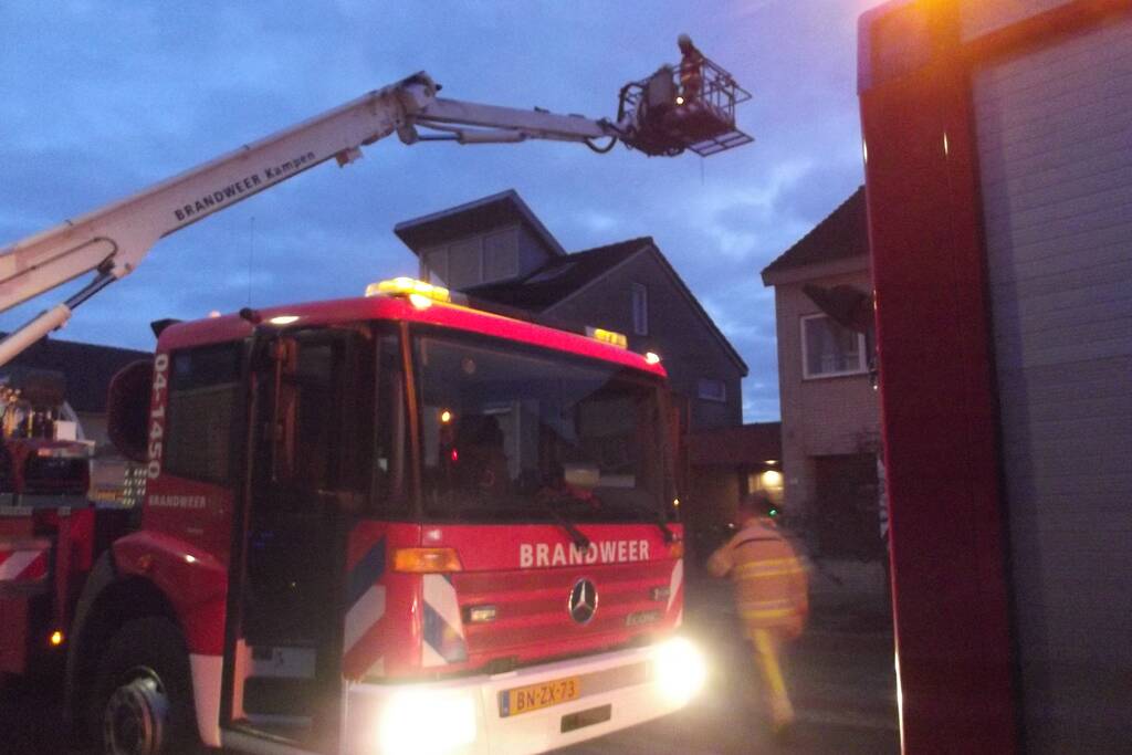 Damp zorgt voor melding woningbrand