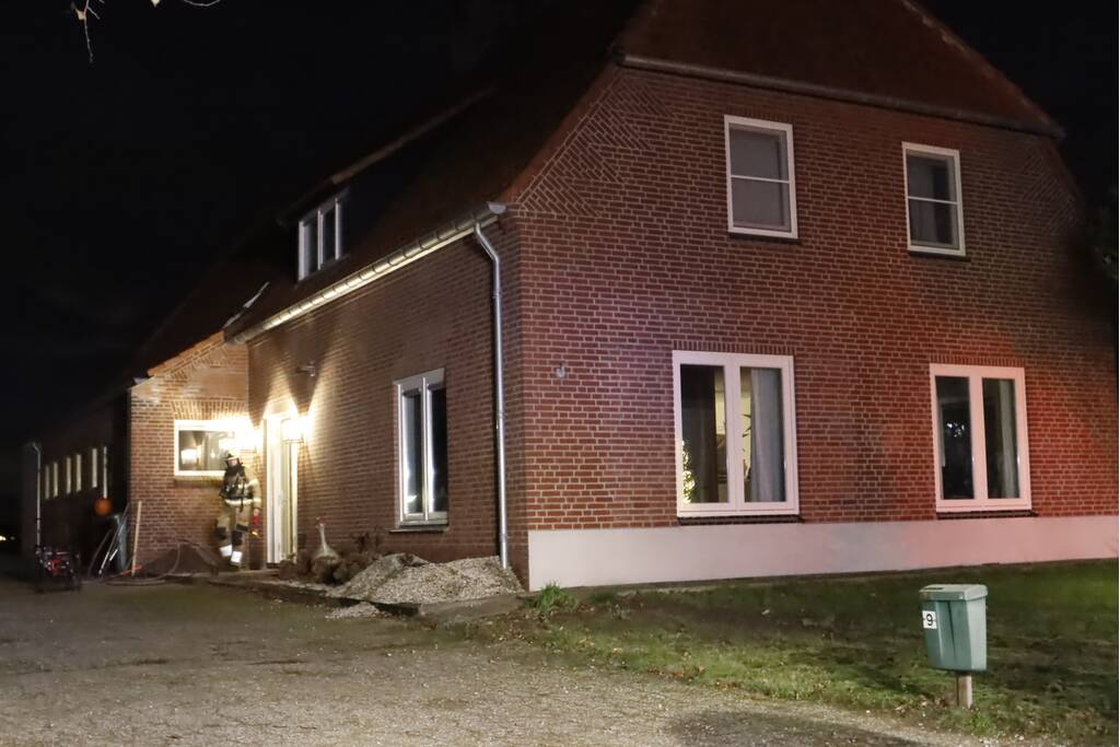 Breuk in gasleiding in spouwmuur