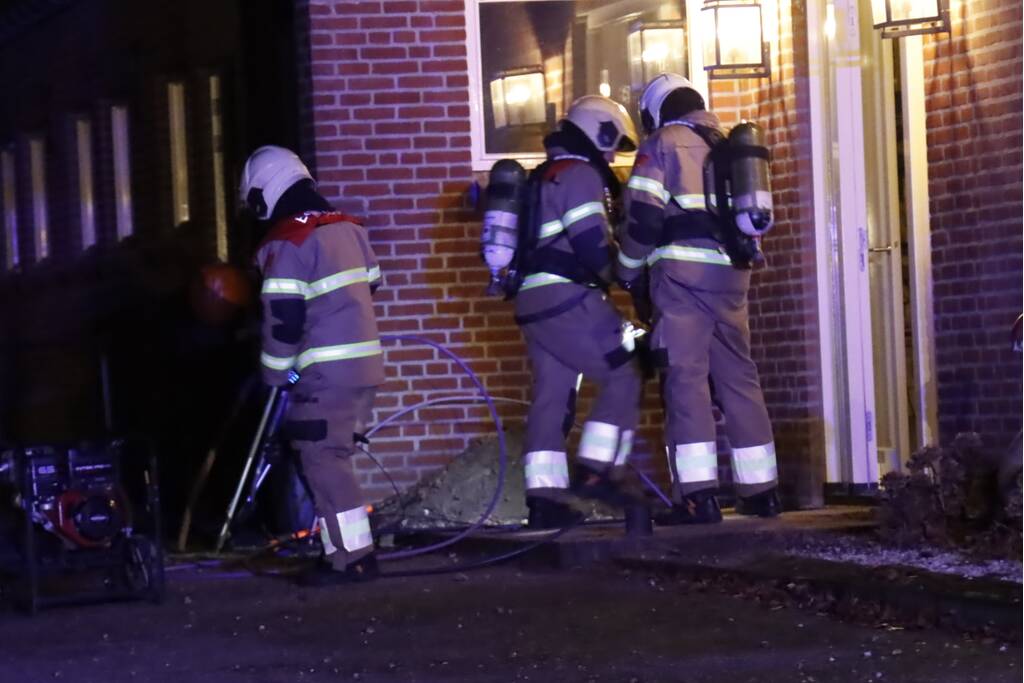 Breuk in gasleiding in spouwmuur