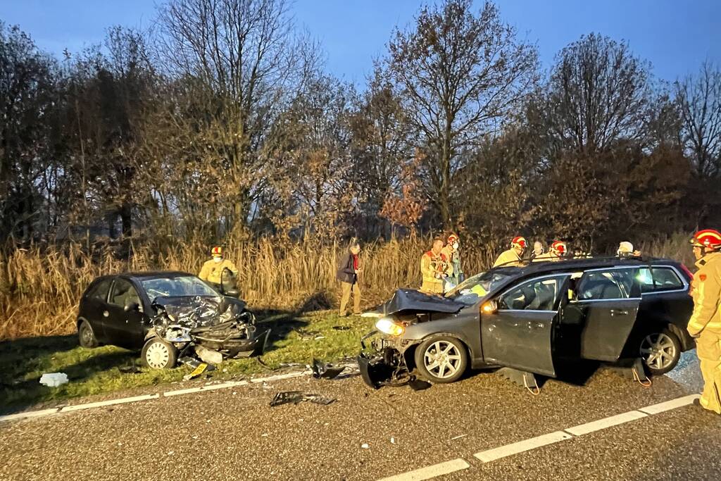 Ravage na botsing tussen twee voertuigen