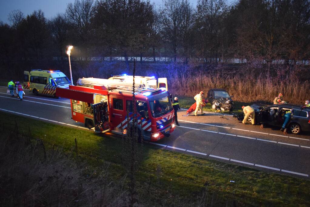 Ravage na botsing tussen twee voertuigen