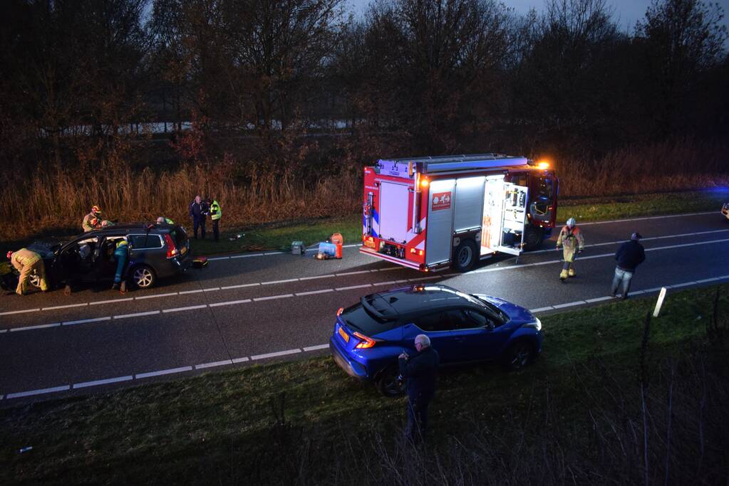 Ravage na botsing tussen twee voertuigen