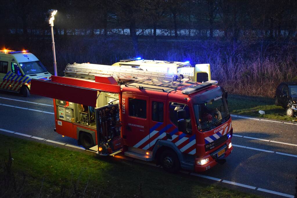 Ravage na botsing tussen twee voertuigen