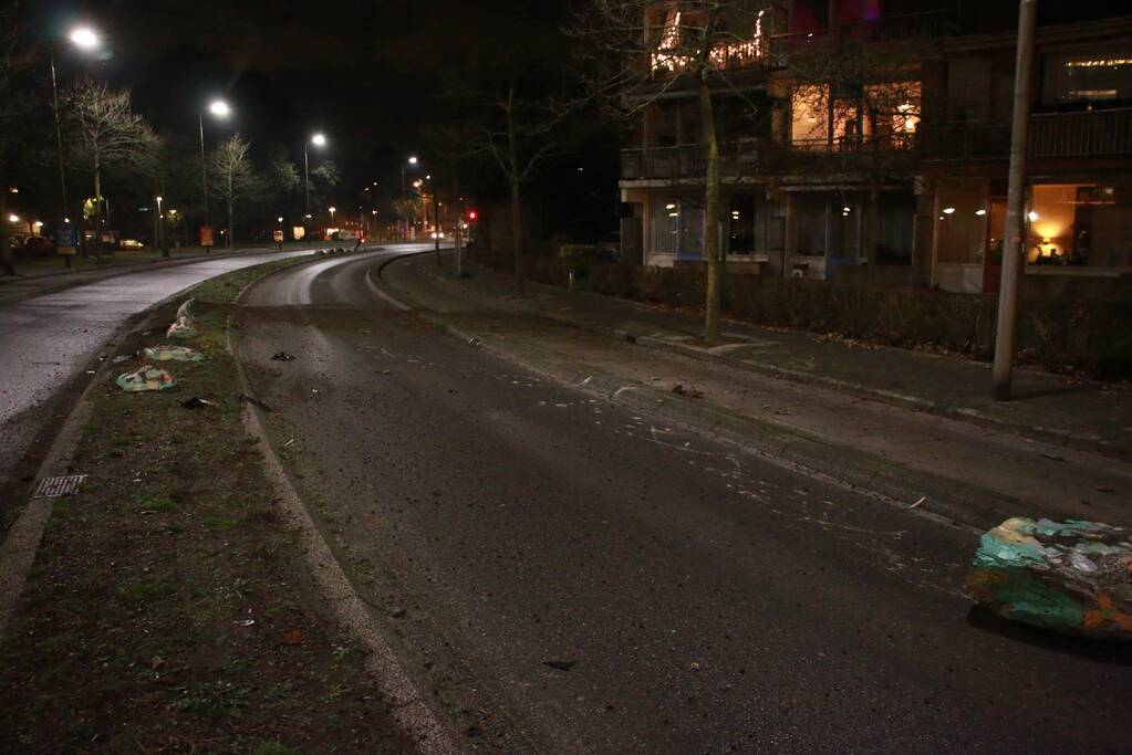 Grote ravage door eenzijdige aanrijding