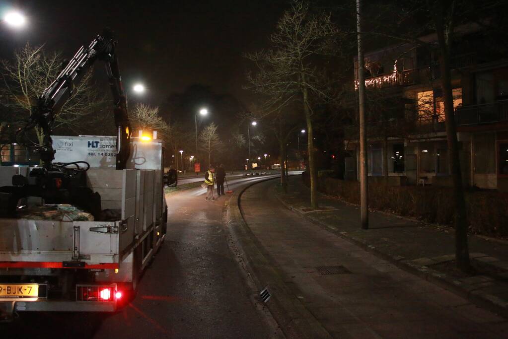 Grote ravage door eenzijdige aanrijding