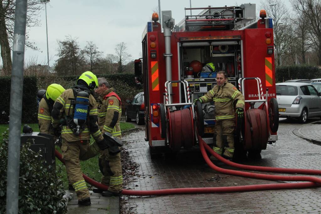 Ondergrondse container vat vlam