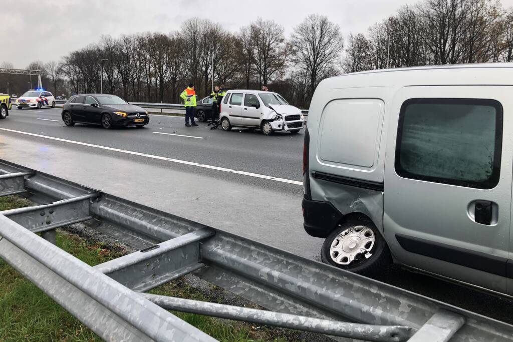 Snelweg dicht na ongeval