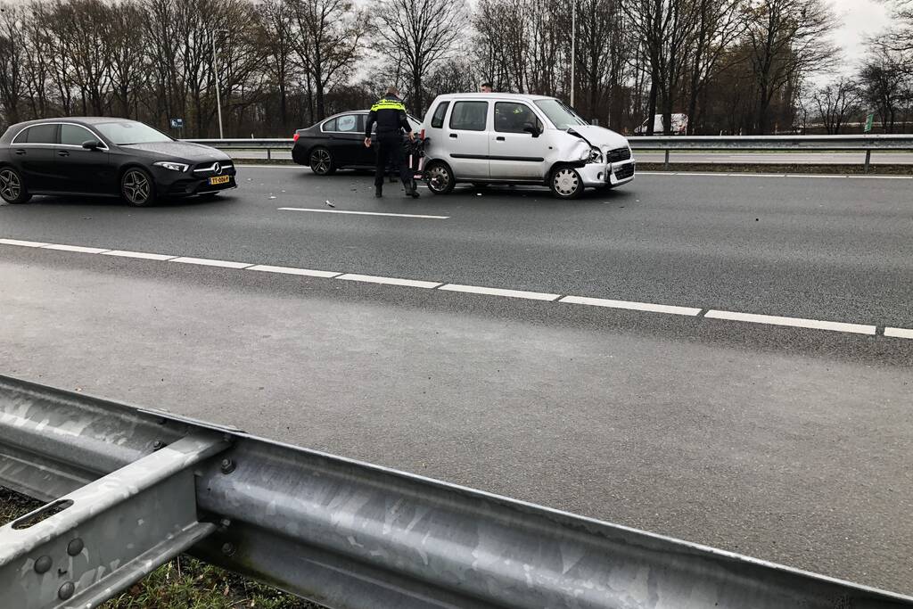 Snelweg dicht na ongeval