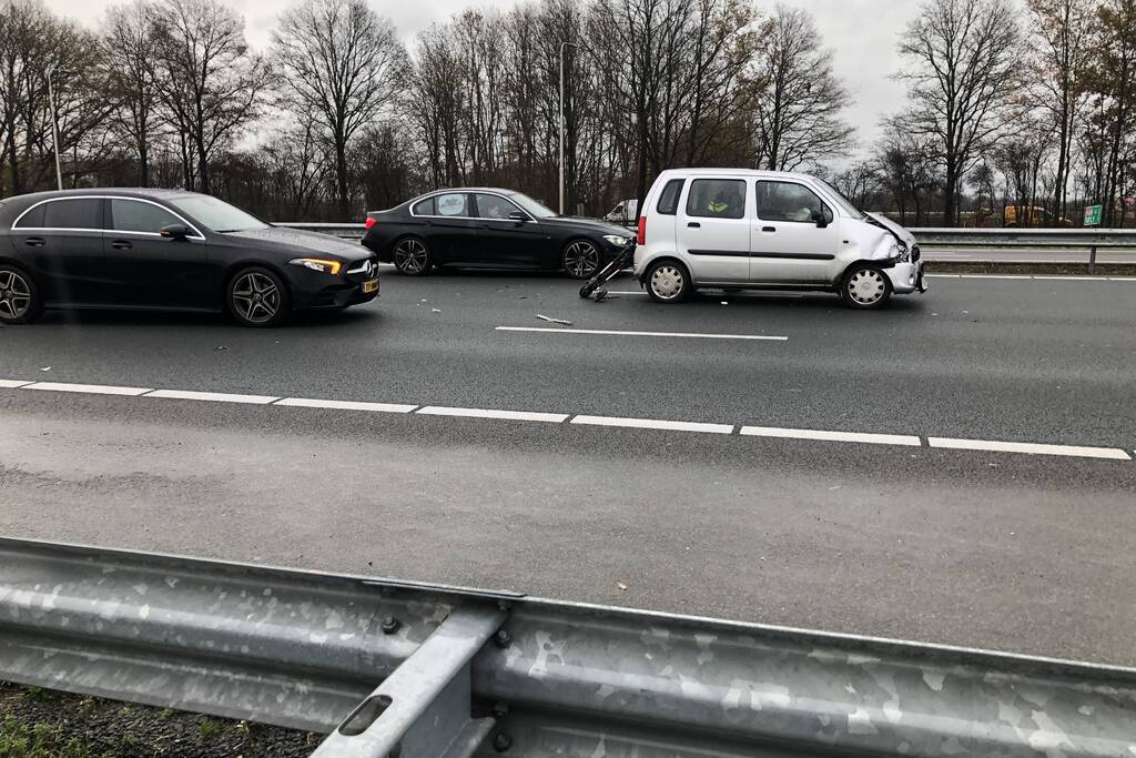 Snelweg dicht na ongeval