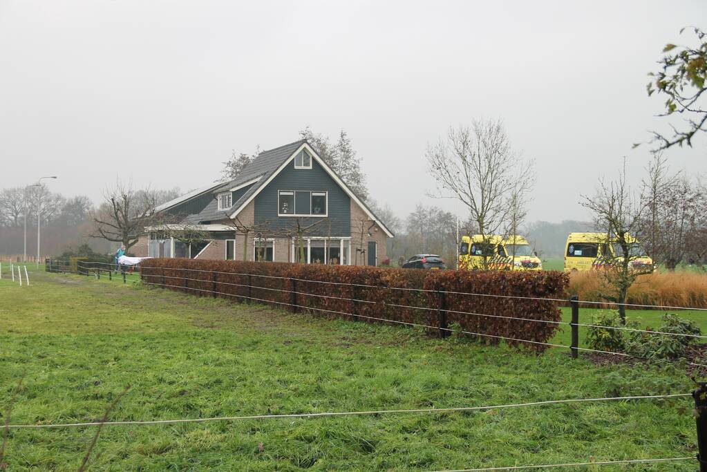 Traumahelikopter landt voor incident