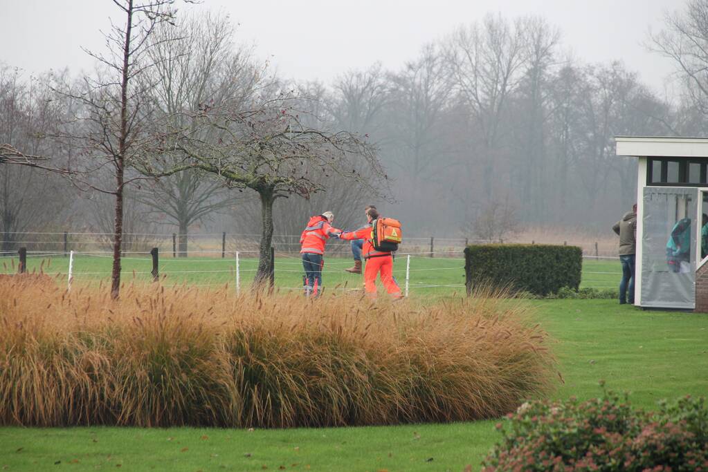 Traumahelikopter landt voor incident