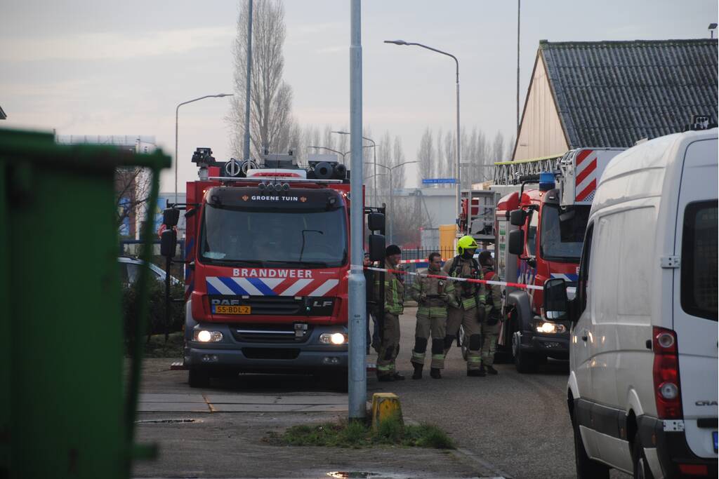 Brand in loods Van Herk Heftruckvorken