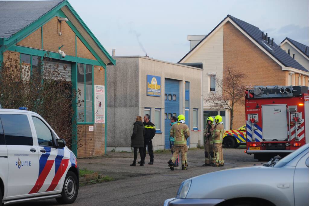 Brand in loods Van Herk Heftruckvorken