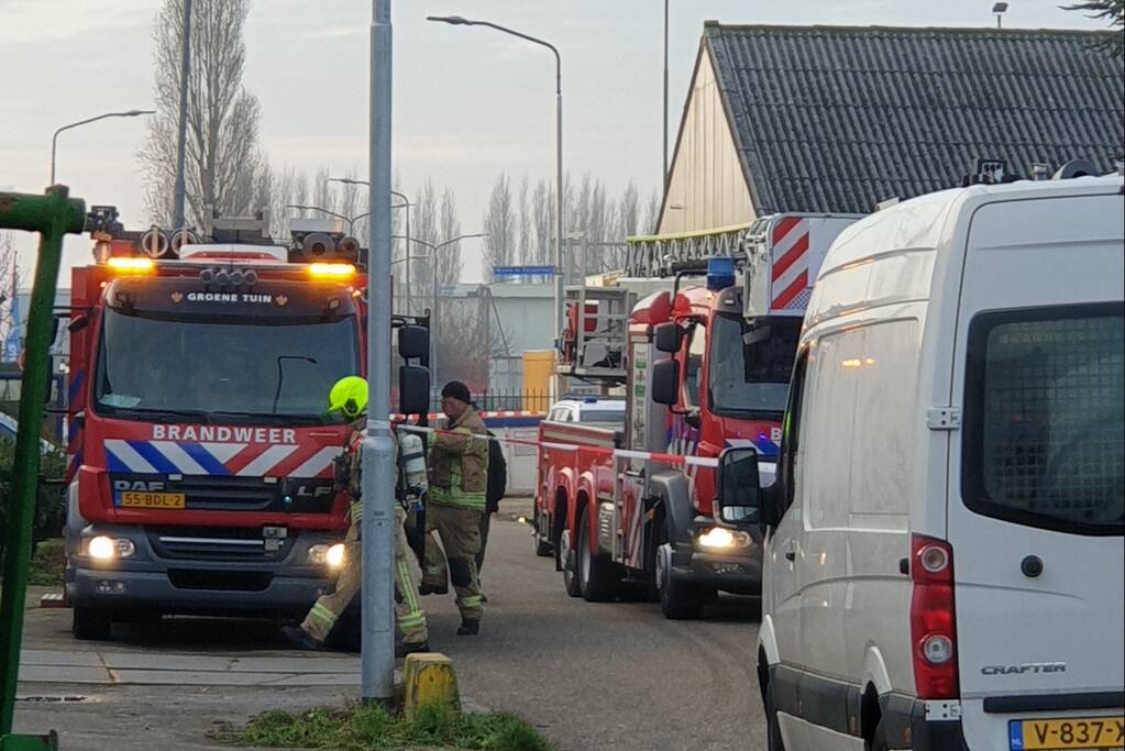 Brand in loods Van Herk Heftruckvorken