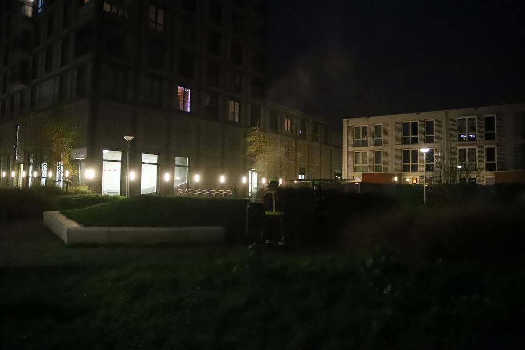 Prullenbak geblust met twee emmers water