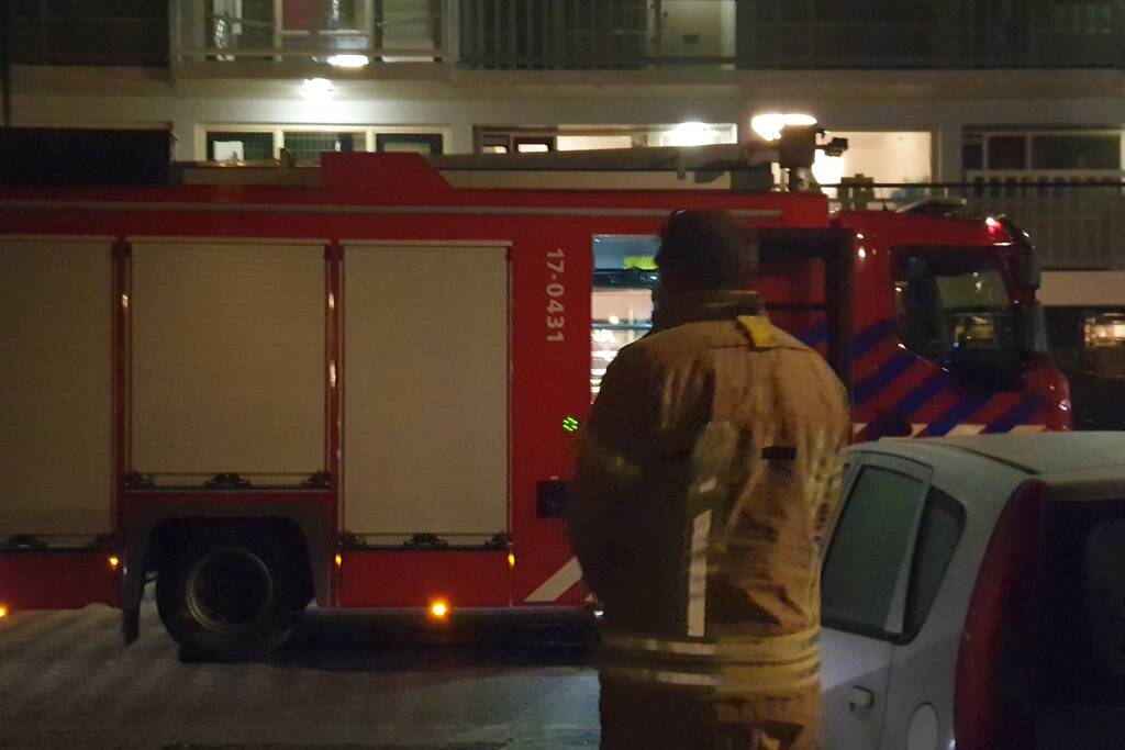 Brand in flat blijkt loos alarm
