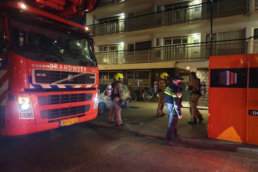 Brand in flat blijkt loos alarm