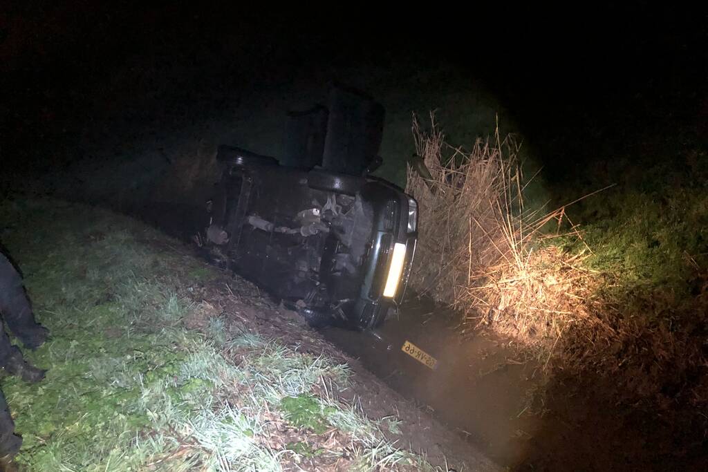 Meerdere voertuigen raken van dezelfde weg