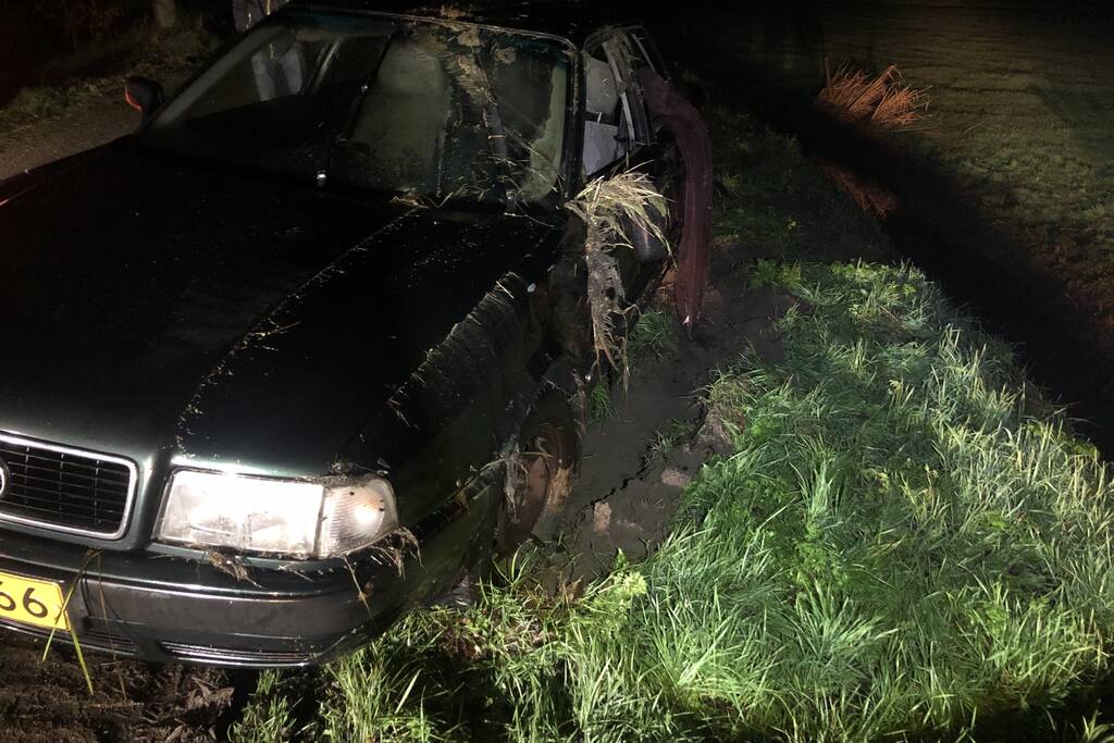 Meerdere voertuigen raken van dezelfde weg