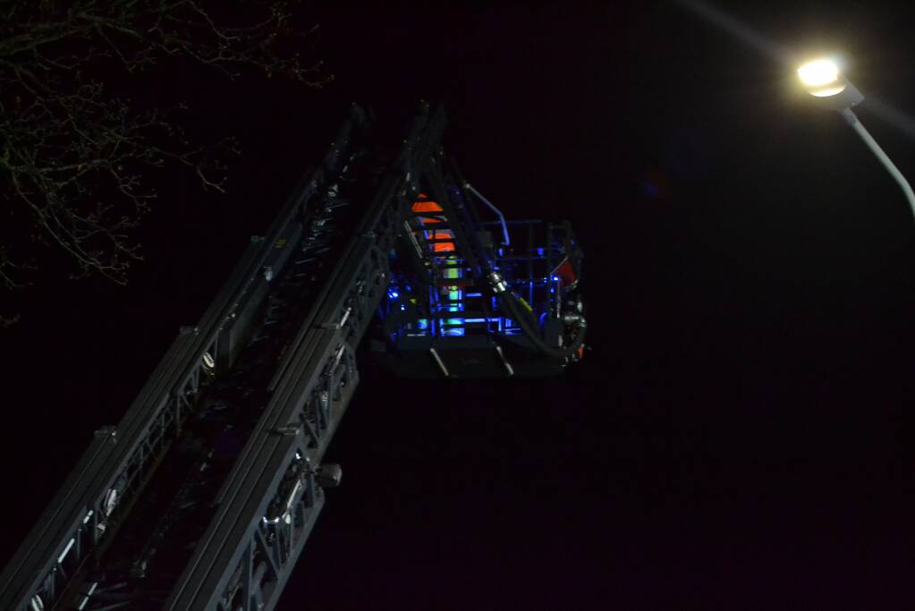 Schoorsteen geïnspecteerd na brand