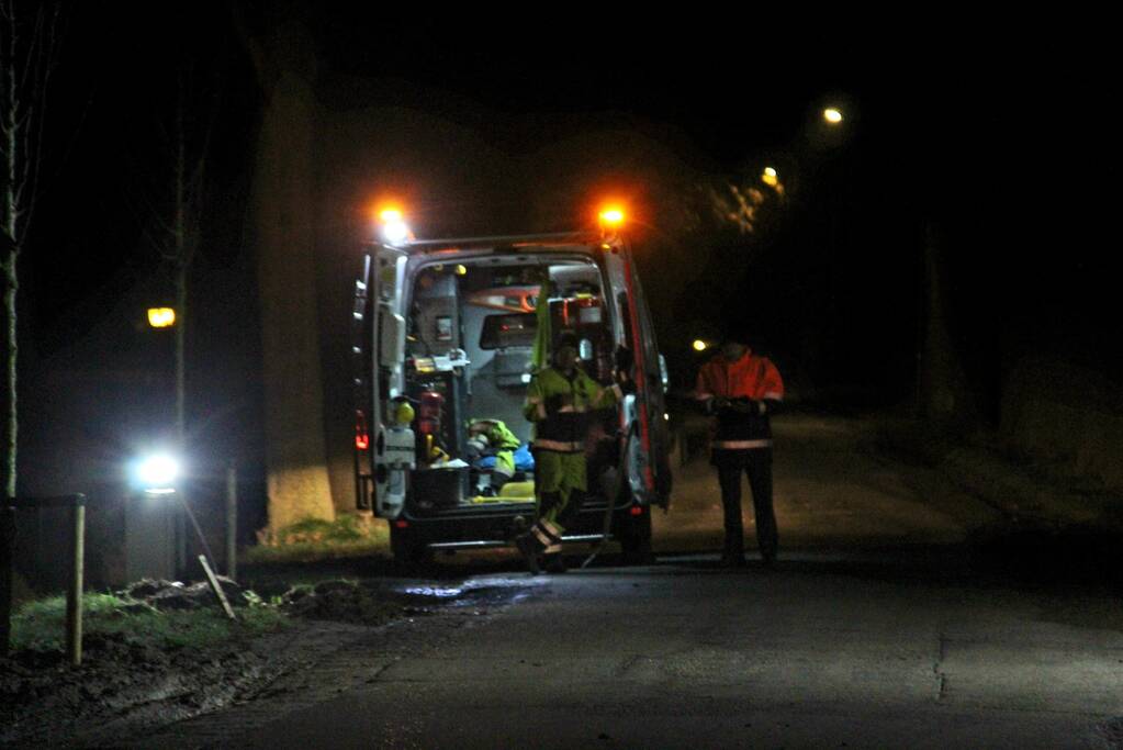 Gaslekkage langs doorgaande weg