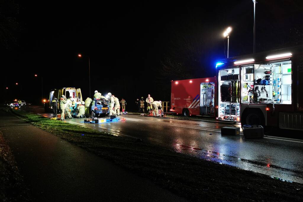 Gewonde bij ernstig ongeval met meerdere voertuigen